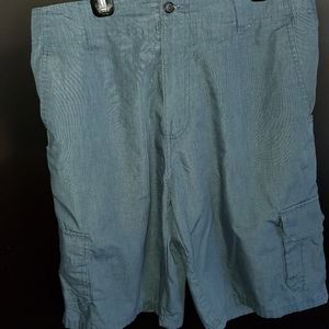Mens Blue Cargo Shorts size 32